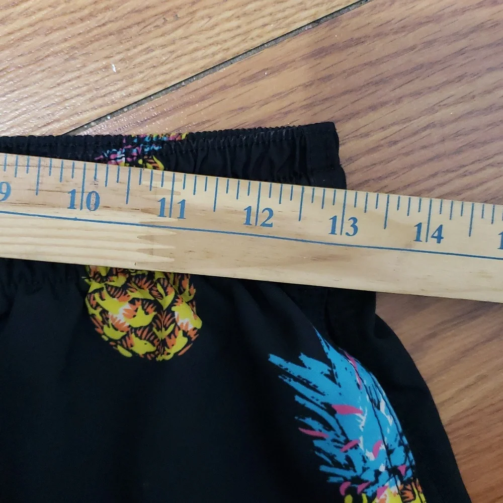 CHUBBIES Pineapple Sundaes Print Black Swim Shorts‎